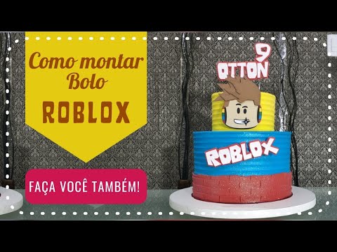 Bolo Roblox Giga - Passo a passo 