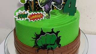 Decoração De Bolo Do Hulk