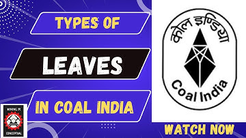 TYPES OF LEAVES IN COAL INDIA (CIL) || IMPORTANT FOR ALL MINING STUDENTS