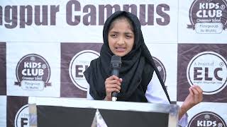 School Speech in English  topic Importance of Education Kids Club Rangpur