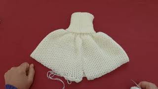 gola avulsa em máquina de tricô