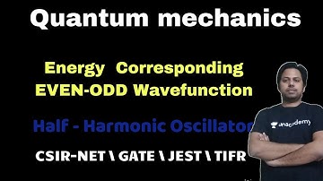 Energy corresponding to even-odd wavefunction | harmonic oscillator|POTENTIAL G