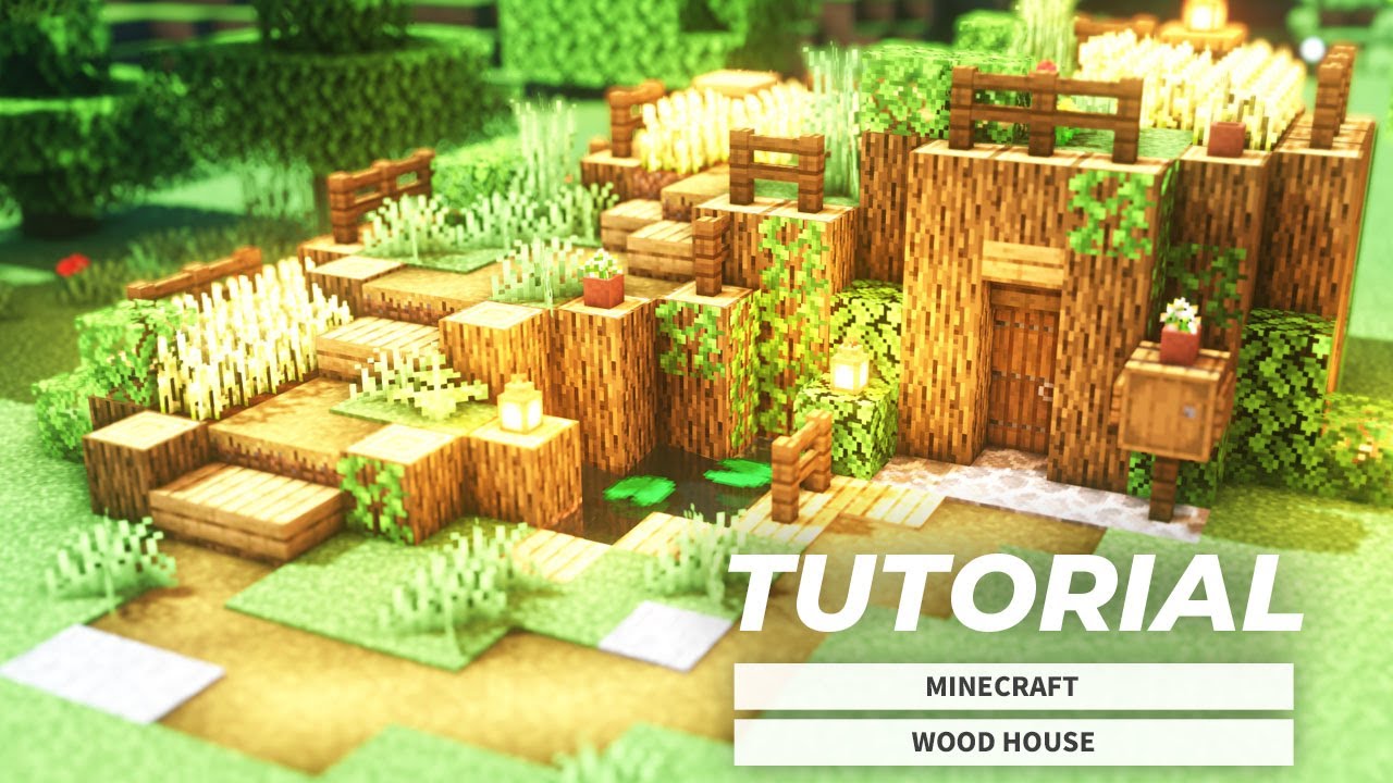 Minecraft How To Build A Wooden House Simple Survival House Tutorial Youtube