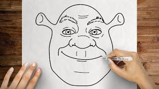 How to draw Shrek 💚