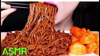 ASMR *TRUFFLE BLACK BEAN NOODLES 화사님의 트러플오일 짜파게티 먹방 (EATING SOUNDS) NO TALKING MUKBANG