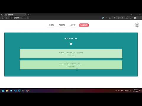 Final Project | cs50 web programming (Reserve)