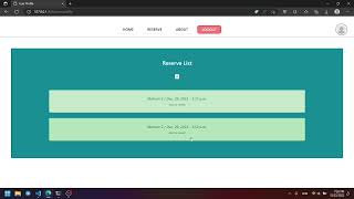 Final Project | cs50 web programming (Reserve)