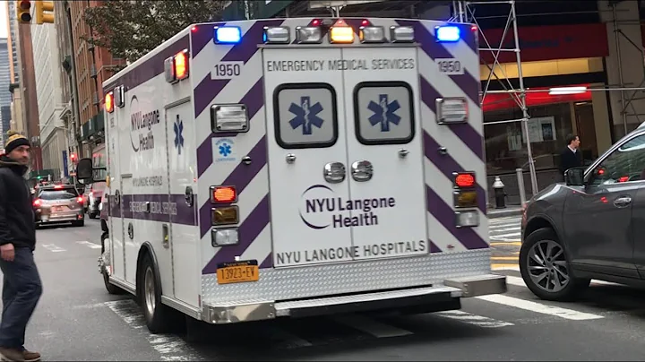 NYU LANGONE MEDICAL CENTER EMS AMBULANCE RESPONDING ON PARK AVENUE SOUTH IN THE KIPS BAY AREA OF NYC