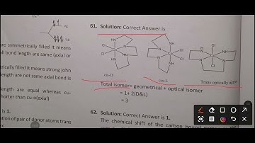 Transition Element & Coordination compound CSIR NET DECEMBER 2014 SOLVED PYQ