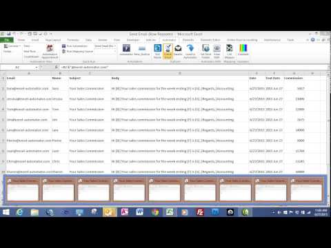 Excel Automator Emailing