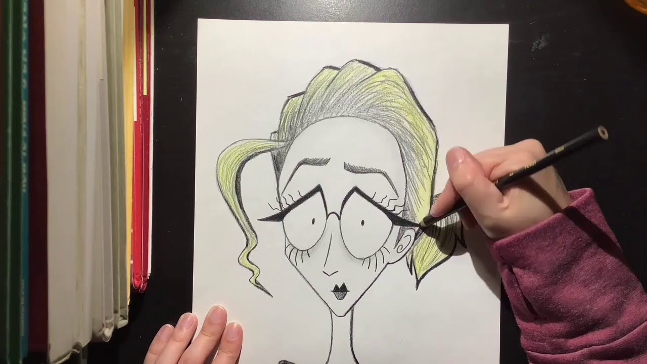 How To Draw Tim Burton Style