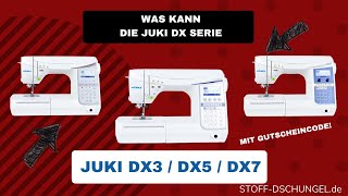 Das ist die Juki DX3, DX5, DX7 mit allen Funktionen!