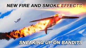 DCS 2.7 Update Using Clouds to Sneak up on Bandits/ New Fire and Smoke Effects.