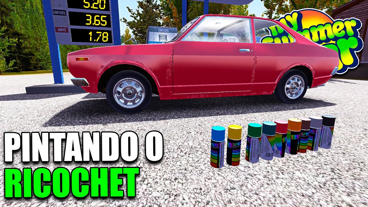 VOCÊ ESCOLHE A COR DO RICOCHET MY SUMMER CAR - YouTube