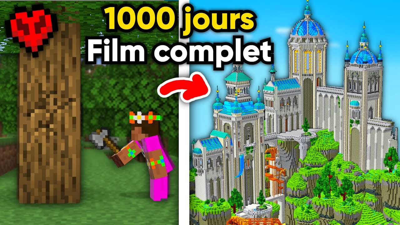 Survivre 1000 Jours sur Minecraft Hardcore Film Complet