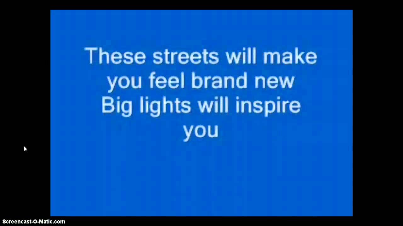 Alicia Keys New York (ME SINGING) YouTube