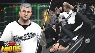 WWE 2K16 Mods - Shane Mcmahon 2016 Mod (Commentary Table Elbow on The Undertaker)