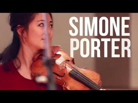 Violinist Simone Porter