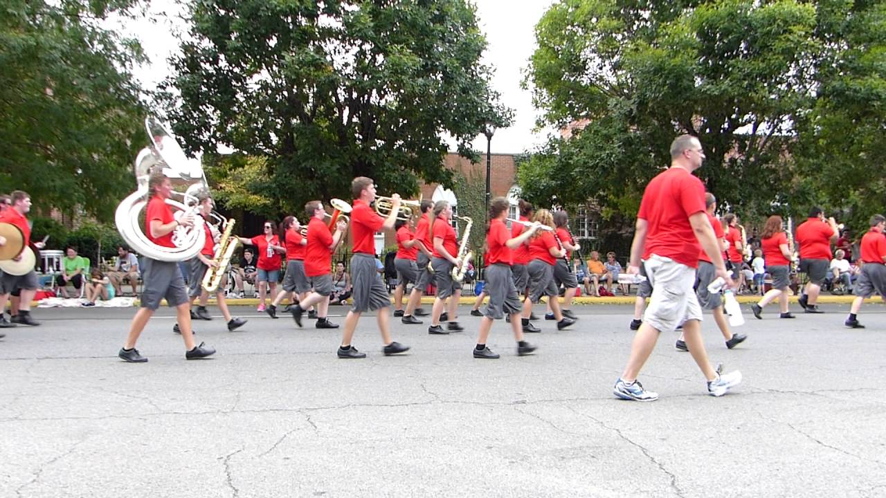 Elgin High School Marching Band Marion Ohio Popcorn Parade 2016 - YouTube