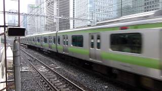 【HD】JR東日本 山手線E231系500番台 トウ516[品川・渋谷方面]浜松町駅 到着