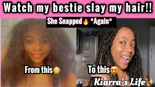 Easy Soft Locs: Watch my friend transform my hair!! *AGAIN* #LOCS |Kiarra’s Life✨| screenshot 3