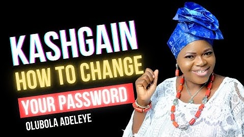 Earn Money Online With Your Phone: How To Change Your Password in Kashgain VTU Business