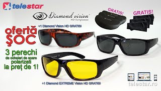 Diamond Vision HD - 3 perechi de ochelari de soare polarizati la pret de 1  - YouTube
