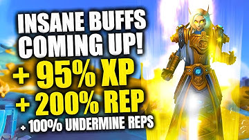 DOUBLE REP, CRAZY XP BOOST! Get 100% More Undermine Rep & 95% XP! Don