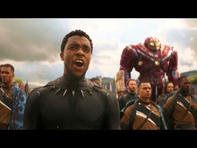 Avengers Infinity War Final Battle Climax Scene Thanos Vs Avengers Wakanda Fight Scenes class=