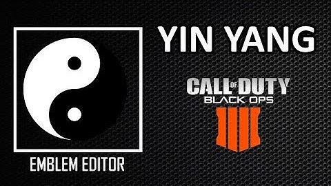 BO4 Emblem Tutorial - Cool & Easy Yin Yangl! (Black Ops 4 Yin Yang Emblem)