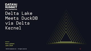 Delta Lake Meets DuckDB via Delta Kernel
