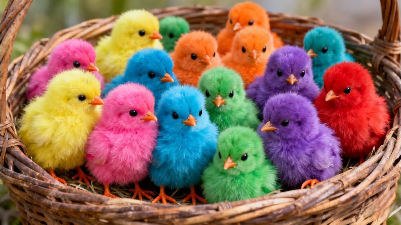 Ayam Lucu, ayam warna warni, ayam rainbow, kelinci lucu, bebek lucu, ikan koi, Hewan Lucu 👻