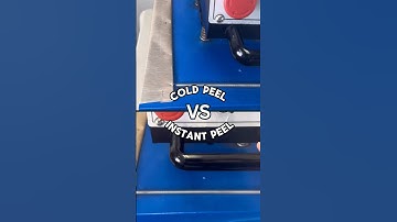 Comparing cold peel DTF to our instant peel DTF transfers! 😎 #dtfprinting #customapparel #fyp #dtf