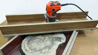 Router Sled Planer - DIY Simple Router Planing Jig Plans