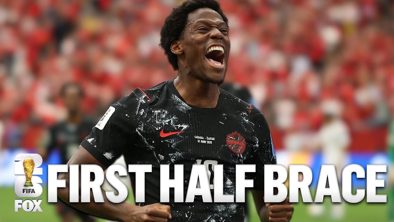Canada’s Jonathan David Scores Two Goals in First Half vs Qatar 🇨🇦 2026 FIFA World Cup™