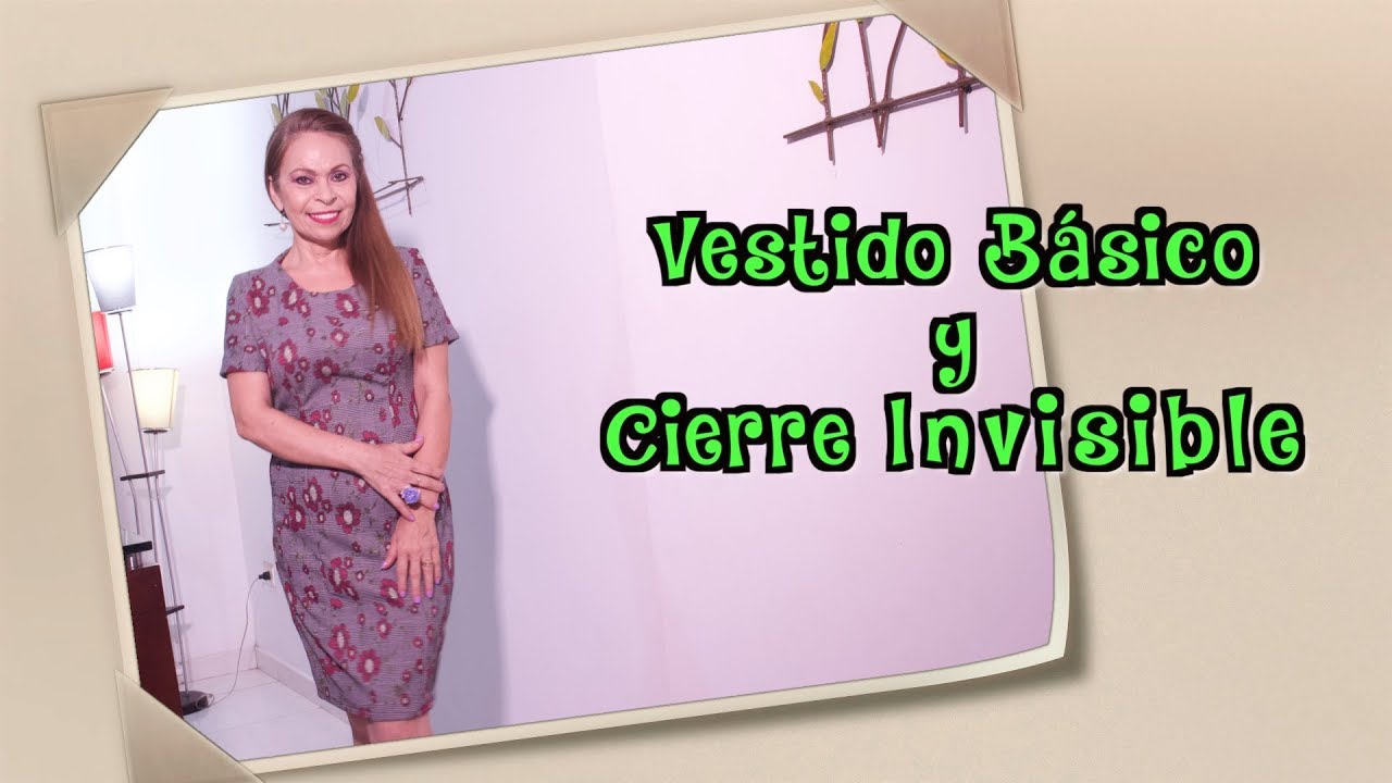 DIY Vestido Básico y Cierre Invisible- Basic Dress and Invisible Closure Omaira TV modality