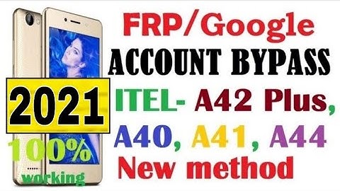 itel A42 and all itel mobile Google/Gmail account bypass process without pc in hindi