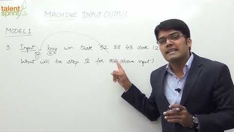 Machine Input - Output in Hindi | Model 1 | Example - 3 | Reasoning Ability in Hindi | TalentSprint