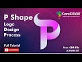 P Alphabet Logo Design Process | CorelDraw Tutorial in Hindi | Simplified Tuts