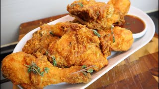 How To Make Jamaican Fried Chicken And Gravy Step By Step | Best Ever Crispy Fried Chicken
