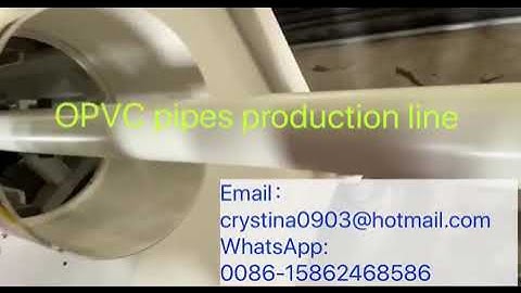 OPVC pipe extrusion machine work in India,Top-Tech PVC-O pipe machine,oriented pvc pipe extrusion