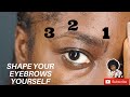 HOW TO SHAPE YOUR EYEBROWS USING RAZOR BLADE//EASIEST METHOD EVER//DIY PERFECT BROWS IN 2020