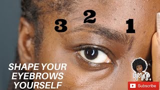 HOW TO SHAPE YOUR EYEBROWS USING RAZOR BLADE//EASIEST METHOD EVER//DIY PERFECT BROWS IN 2020