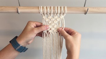Macrame For Beginners: 28 Days of Knots! Day 4: Square Knot Patterns