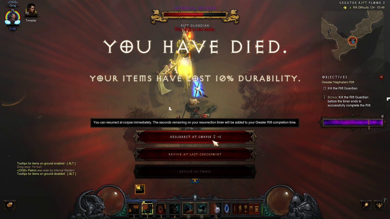 D3 - Season 20 - Solo Barbarian Rift 124