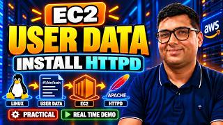 Install HTTPD on EC2 Using User Data | Linux EC2 Practical Demo | AWS