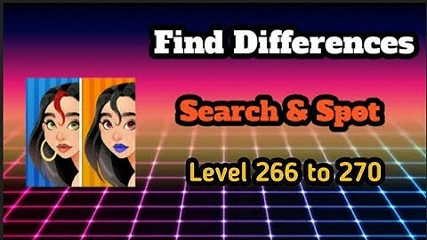 Find differences search & spot Level 266 to 270 || Ds gaming club