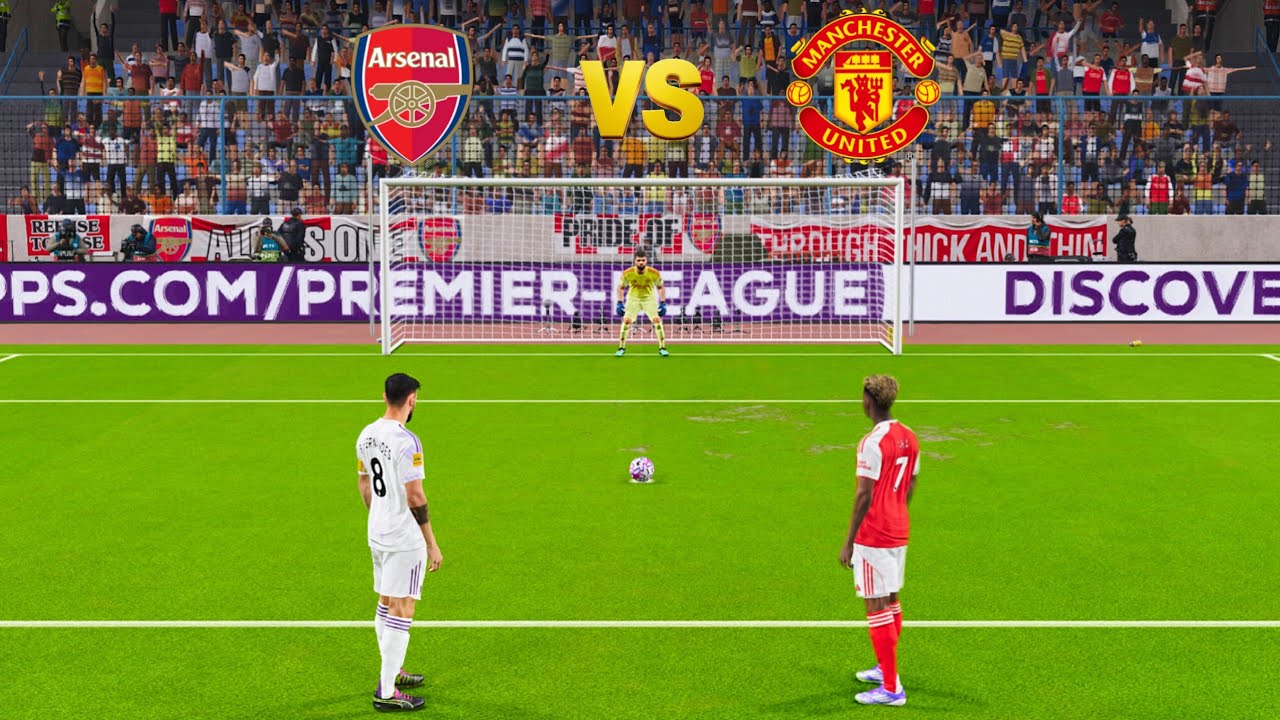 ARSENAL vs MANCHESTER UNITED - Penalty Shootout | UEFA Premier League Qualifiers | efootball PES 