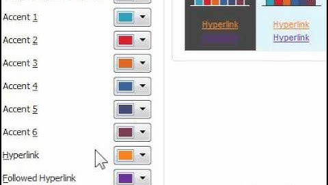 How to change the color of hyperlink text in a presentation