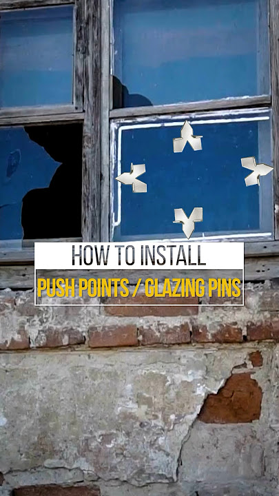 How to install glazing points